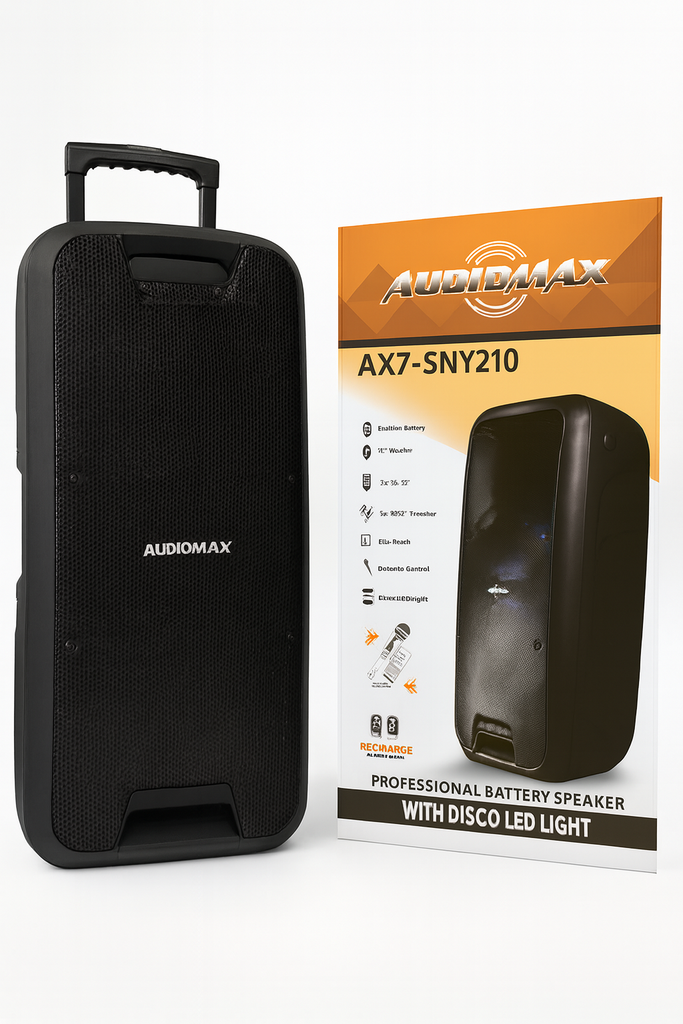 [AX7-SN210] BOCINA AUDIOMAX "10X2" AX7-SNY210 con Micrófono 