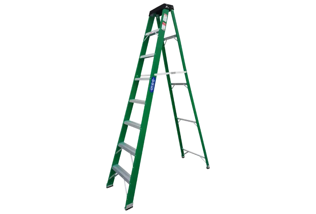 [SKU-000151] ESCALERA TIPO TIJERA DE FIBRA 8PIES VERDE INCO