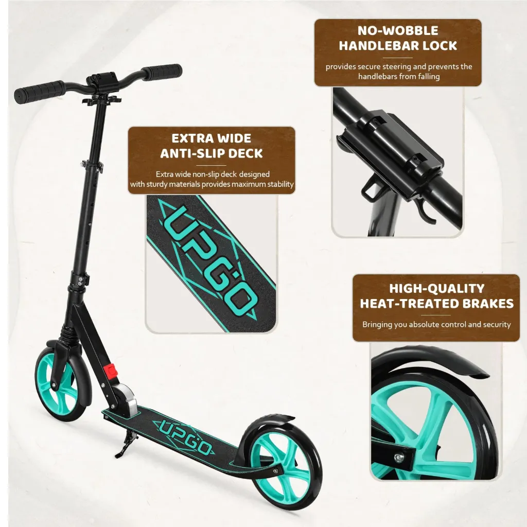 [372-742] UPGO KICK SCOOTER, AZUL ADULTOS Y NIÑOS, 240LBS
